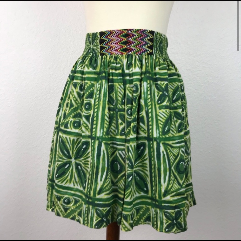 Anthropologie Vanessa Virginia print skirt